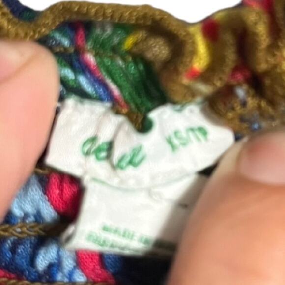 Aerie Womens Sun Dress XS Floral Smocked Bodice Strapless Ruffle Flare Bottom - Picture 5 of 5